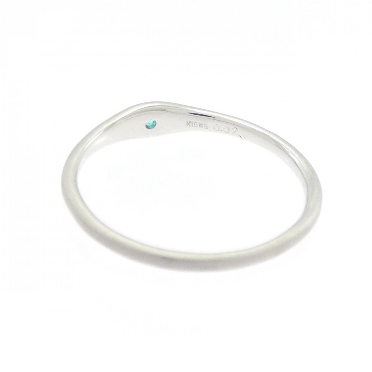 K18WG トルマリン リング 0.02CT