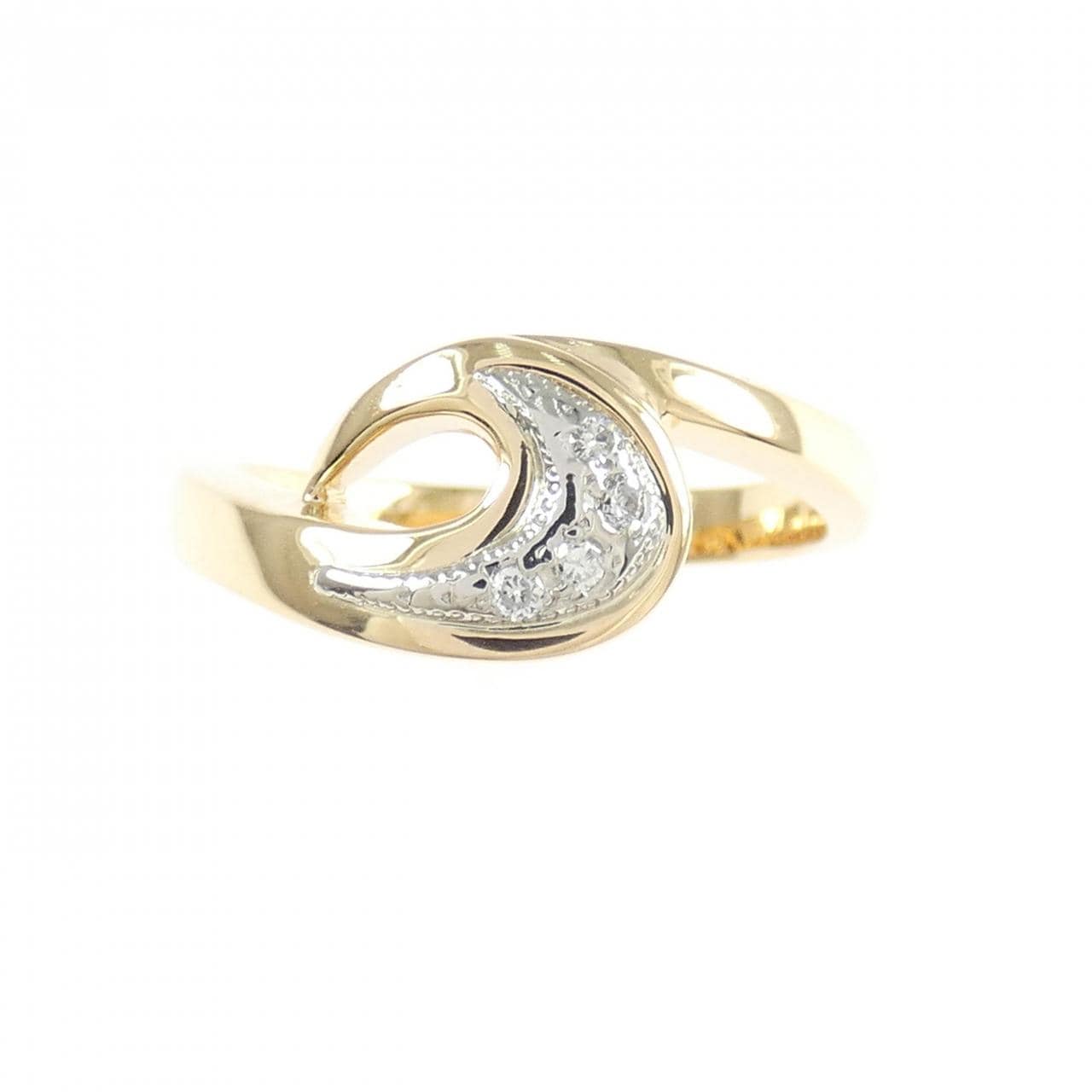 K18PG/PT ダイヤモンド リング 0.04CT