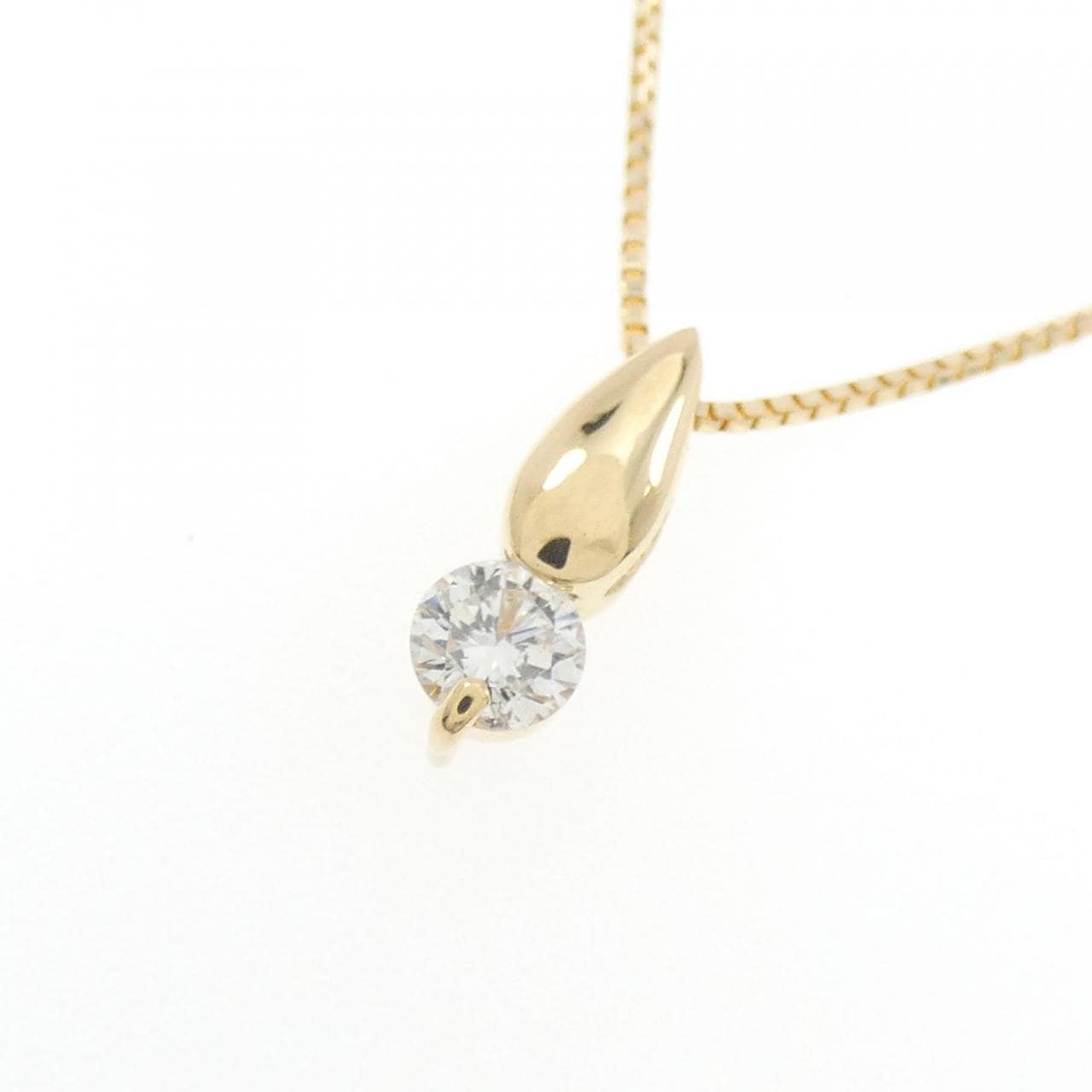 K18YG ダイヤモンド ネックレス 0.12CT