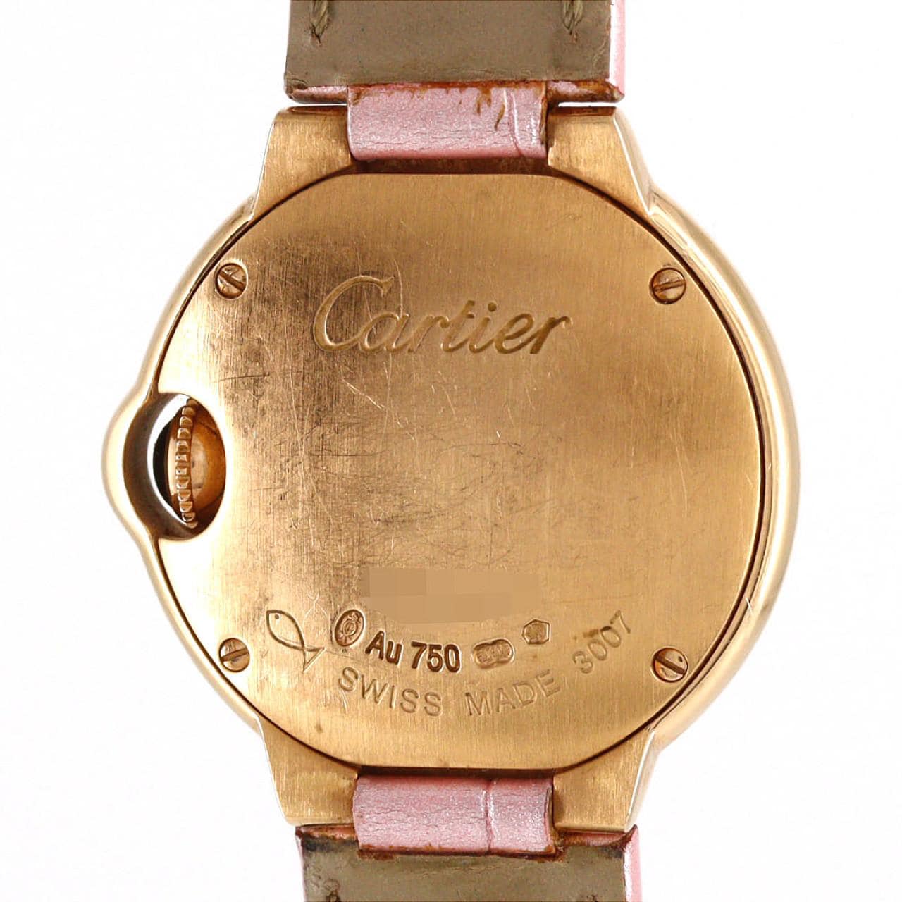 カルティエ バロンブルーSM PG W6900256 PG･RG クォーツ