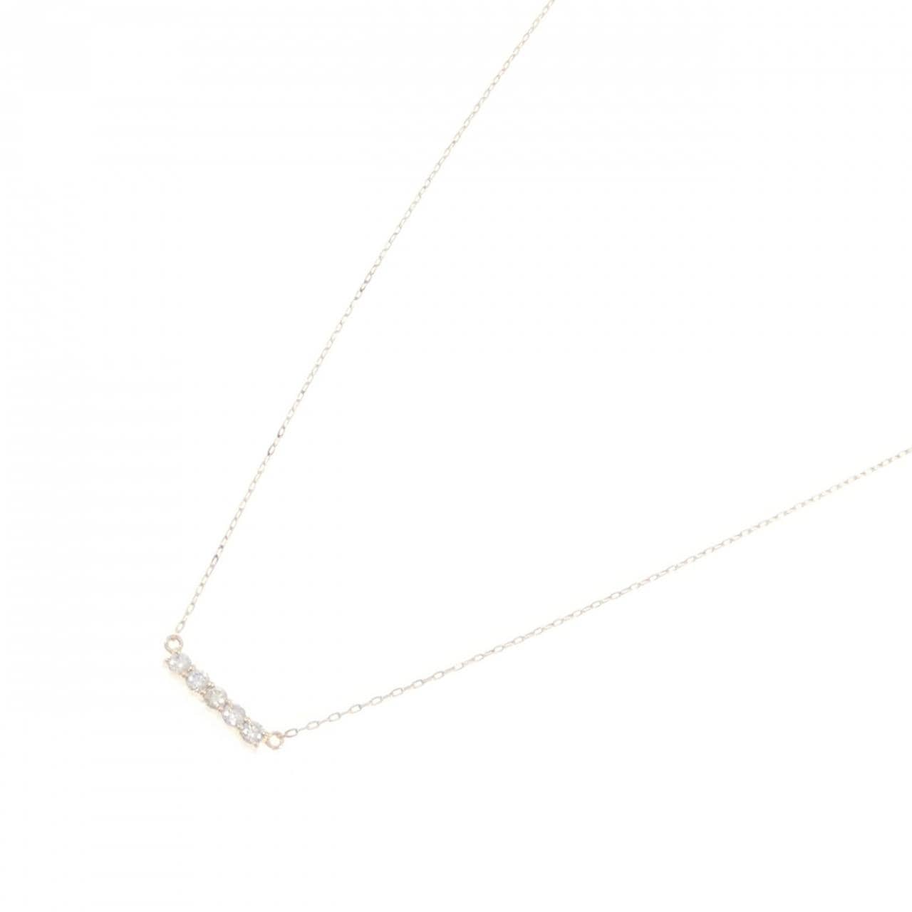 K10YG ダイヤモンド ネックレス 0.08CT