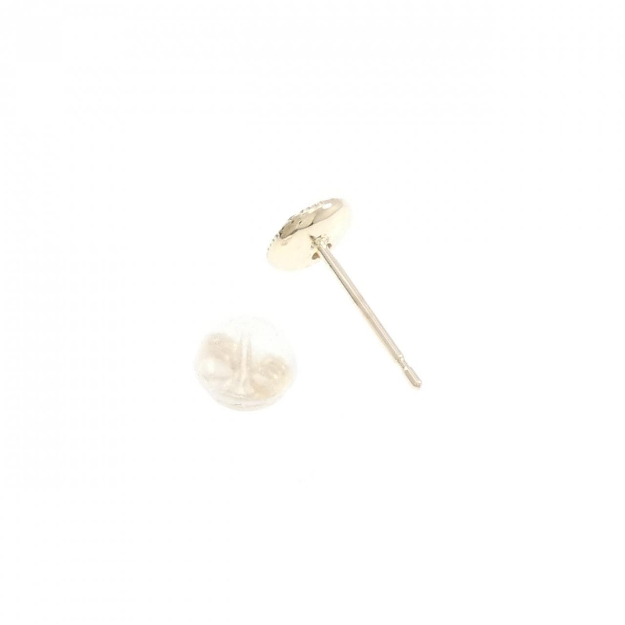 K10YG ダイヤモンド ピアス 0.09CT 片耳