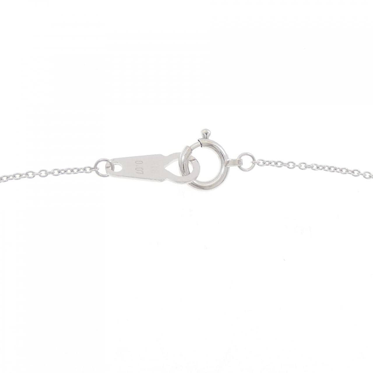 K18WG フラワー ダイヤモンド ブレスレット 0.07CT