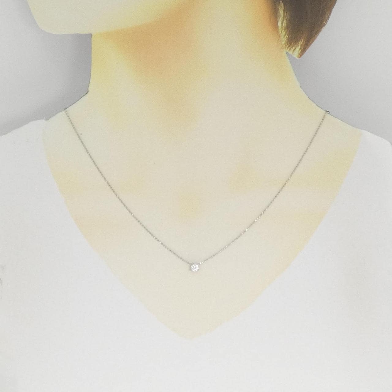 PT900 ダイヤモンド ネックレス 0.20CT