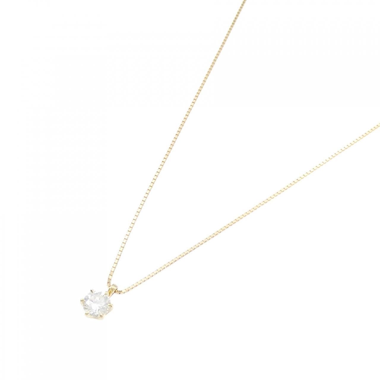 [BRAND NEW] K18YG Diamond Necklace 0.505CT G SI2 VG