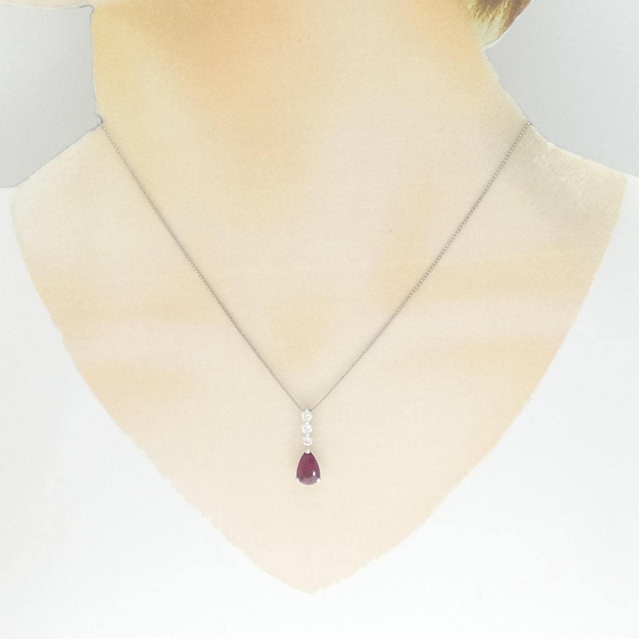 PT ルビー ネックレス 2.00CT