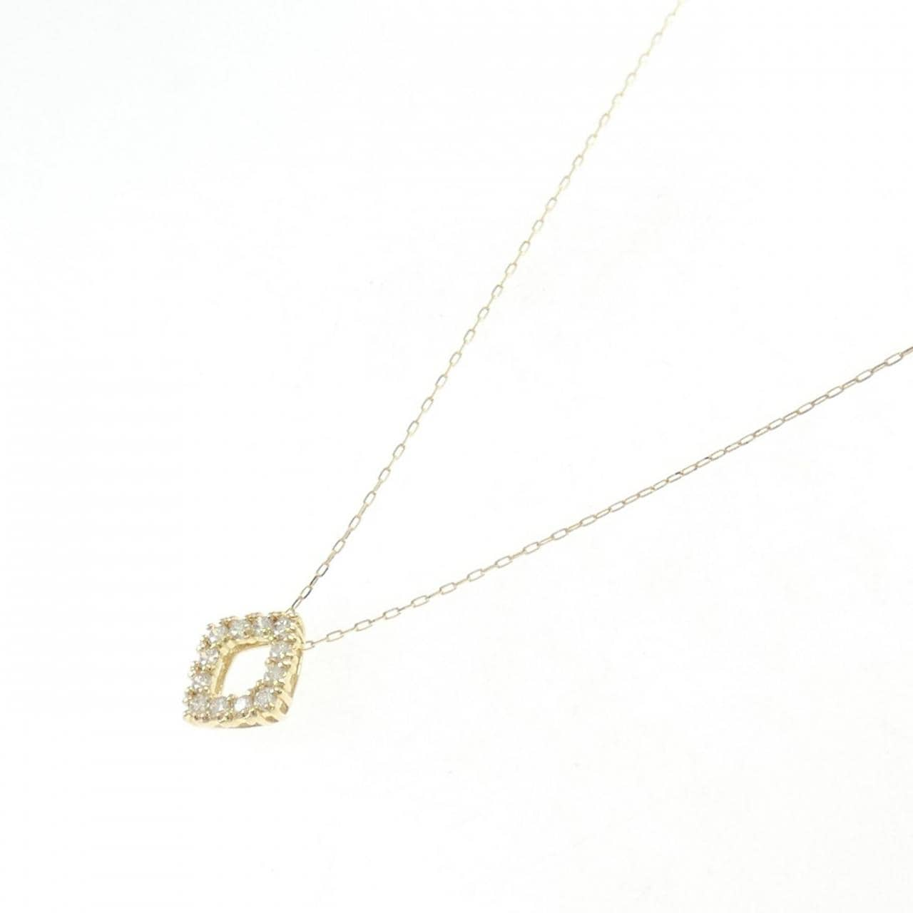 [BRAND NEW] K18YG Diamond necklace 0.20CT