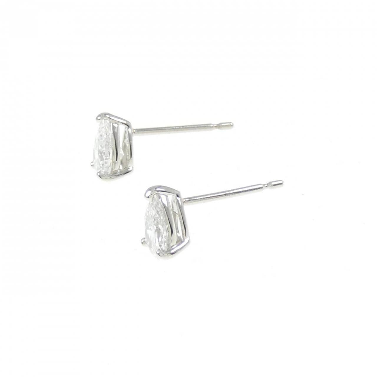 [Remake] PT/ST Diamond Earrings 0.425CT 0.525CT F SI1 Pear Shape