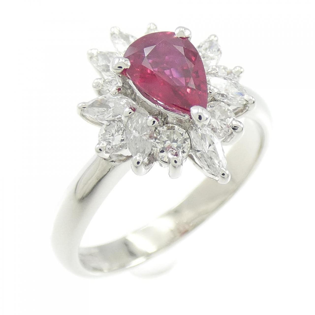 PT900 ルビー リング 0.59CT