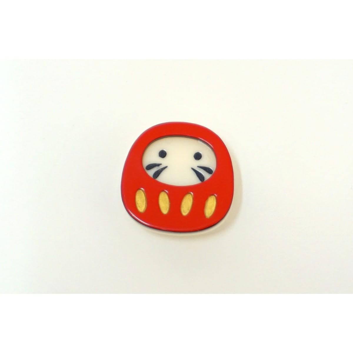 【新品】帯留　ダルマ