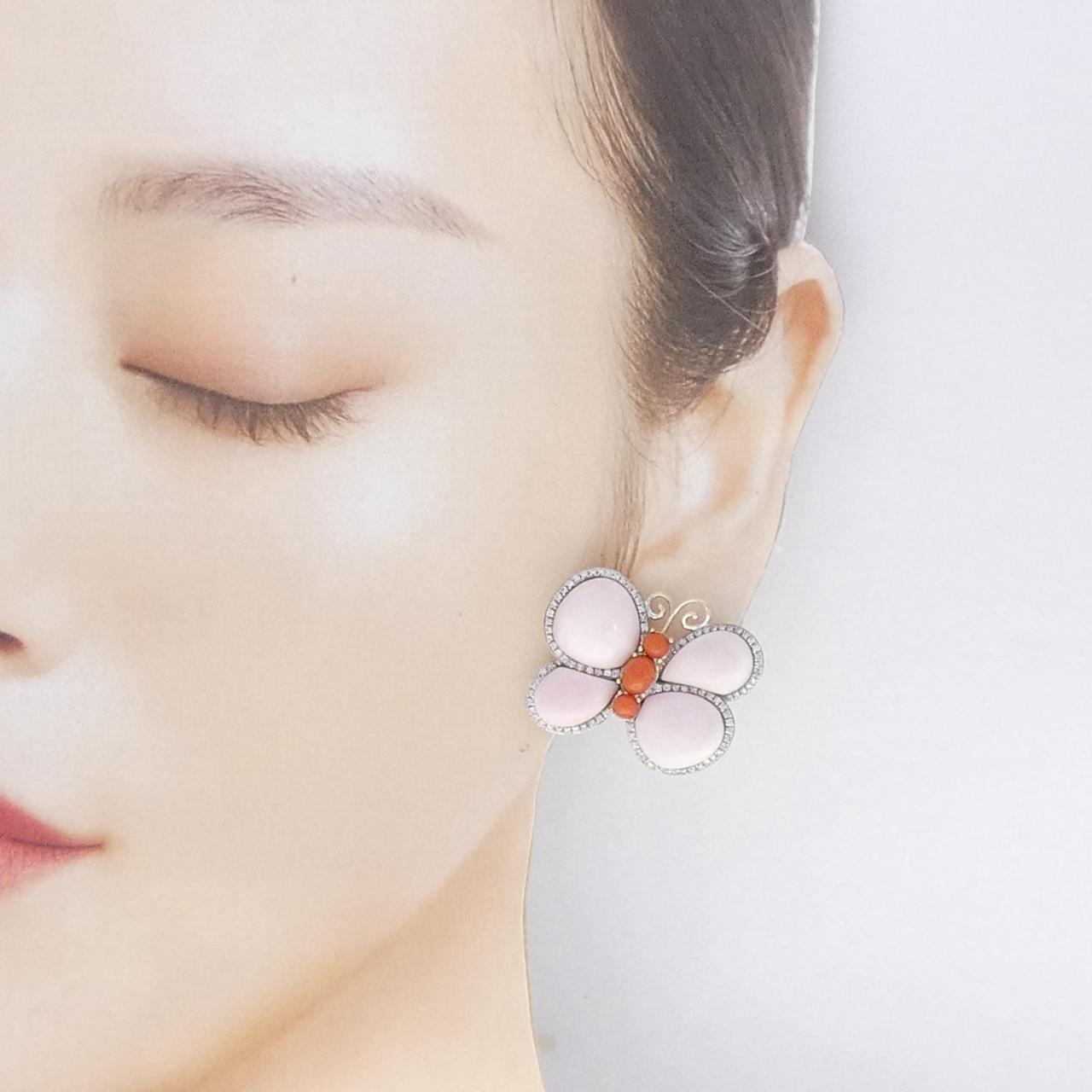 Chantecler Butterfly Color Stone Earrings