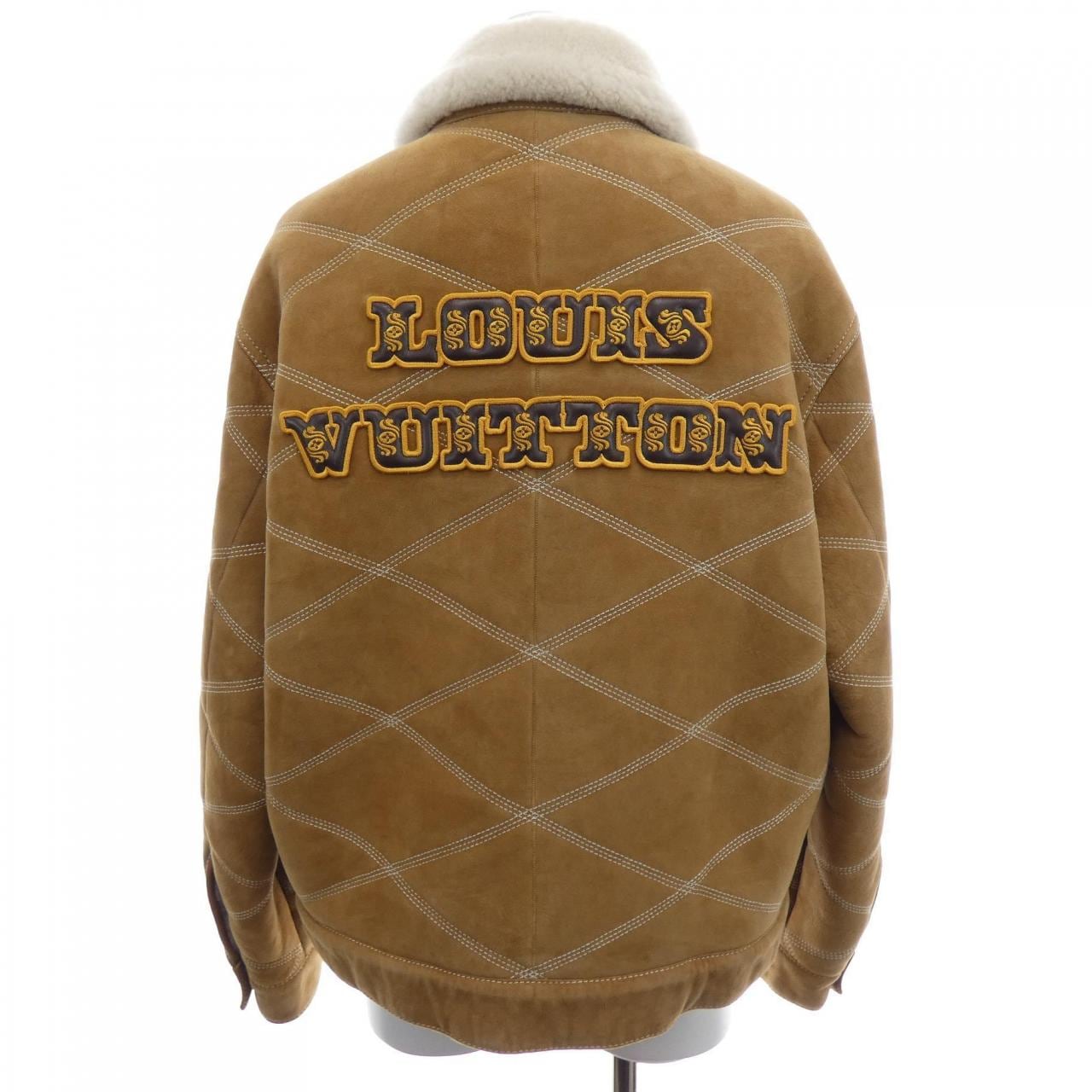 LOUIS VUITTON刺繡羊毛皮工裝夾克 HRL90EMLS