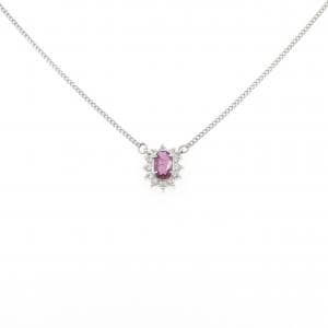 PT850 ルビー ネックレス 0.47CT