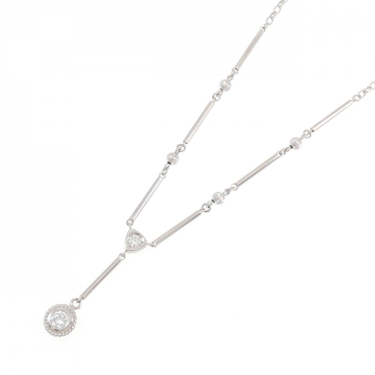 PT900/PT850 ダイヤモンド ネックレス 0.35CT