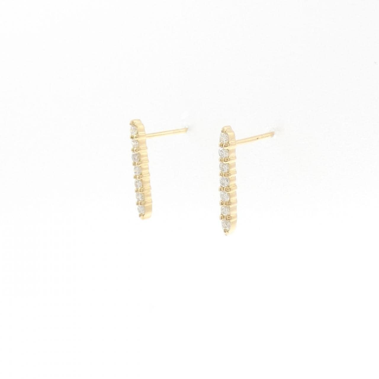 K18YG ダイヤモンド ピアス 0.14CT