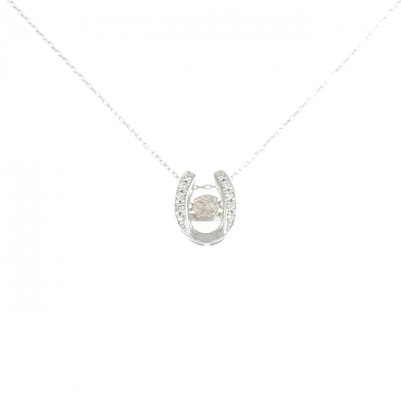 K10WG ダイヤモンド ネックレス 0.10CT