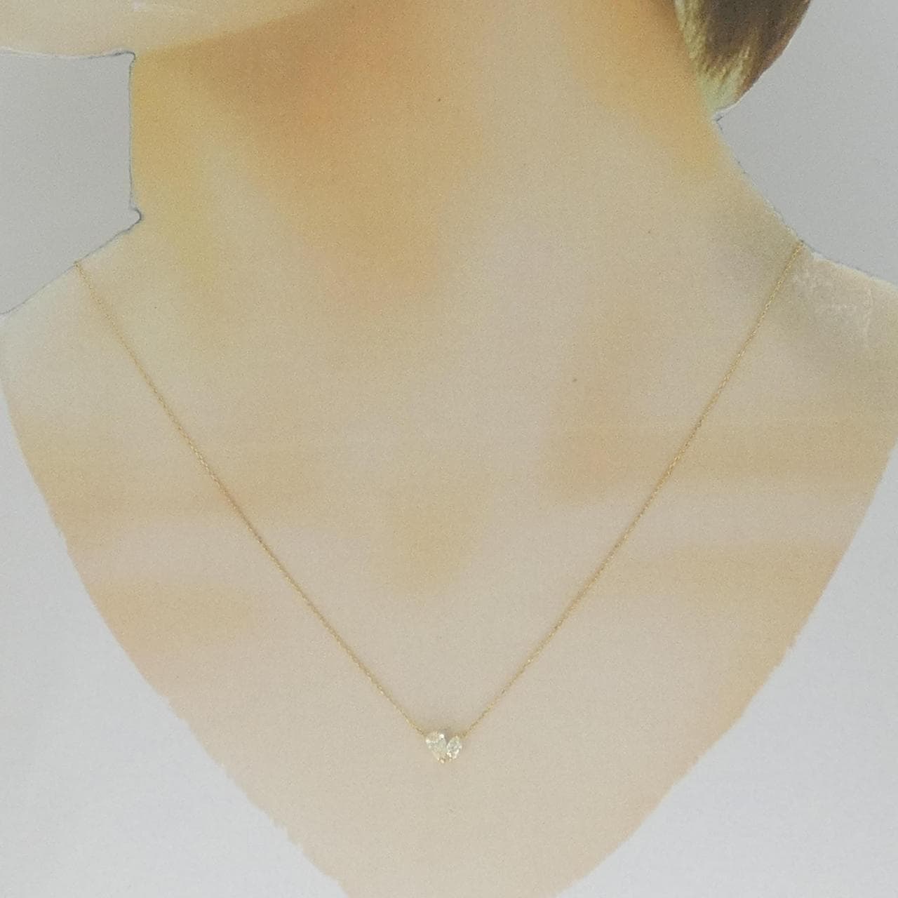 【新品】K18YG ダイヤモンド ネックレス 0.30CT