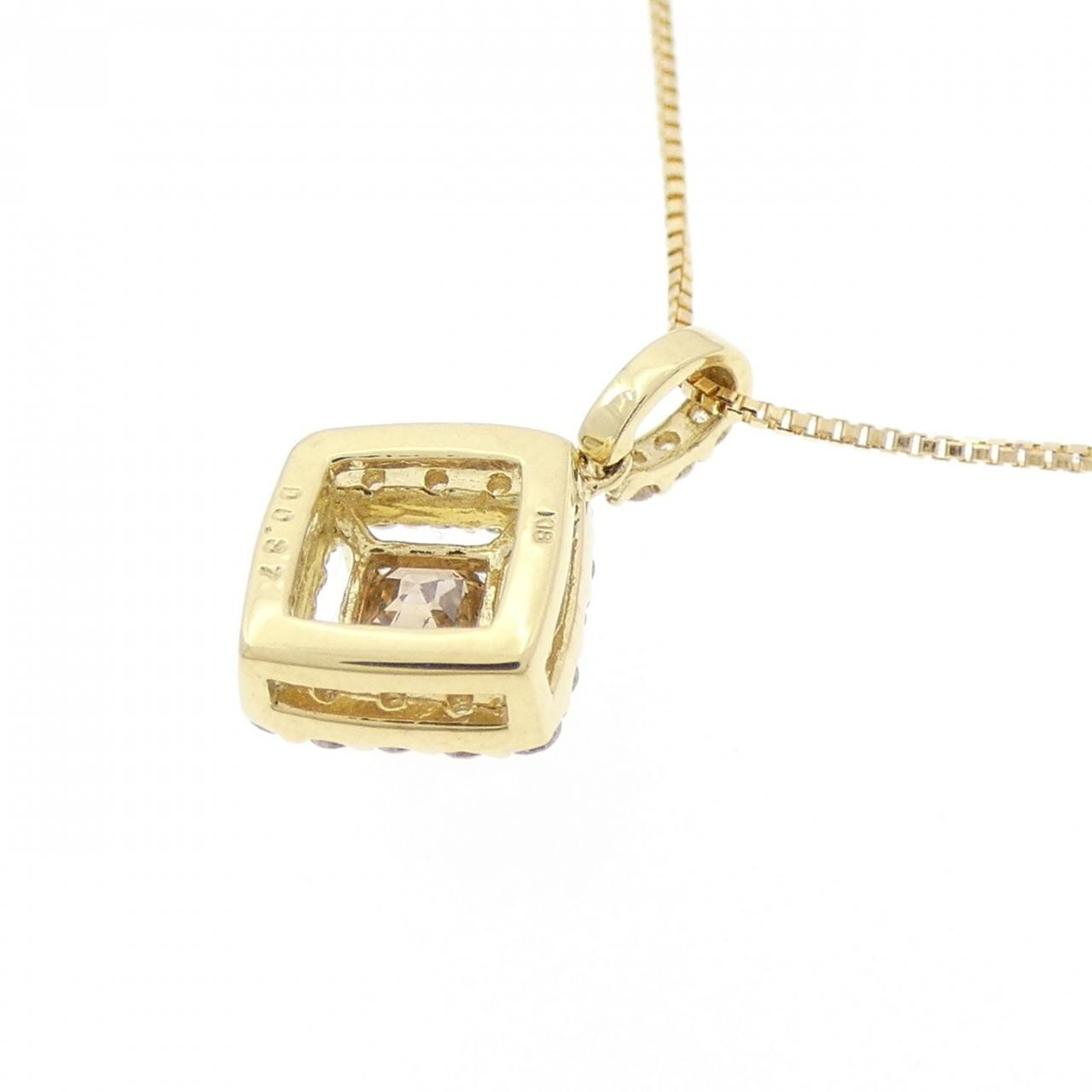 【新品】K18YG ダイヤモンド ネックレス 0.37CT