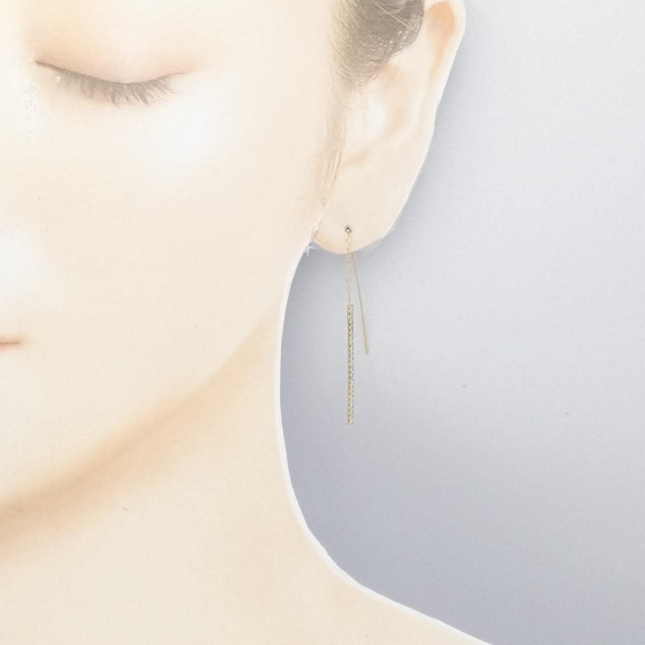 K18YG ダイヤモンド ピアス 0.36CT