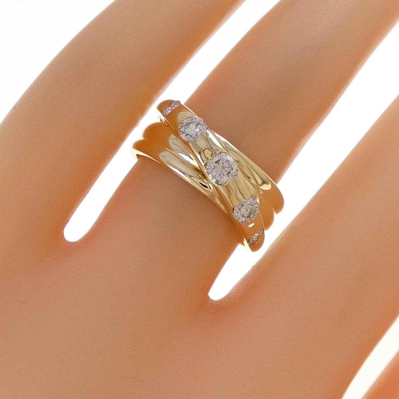 K18YG ダイヤモンド リング 0.50CT