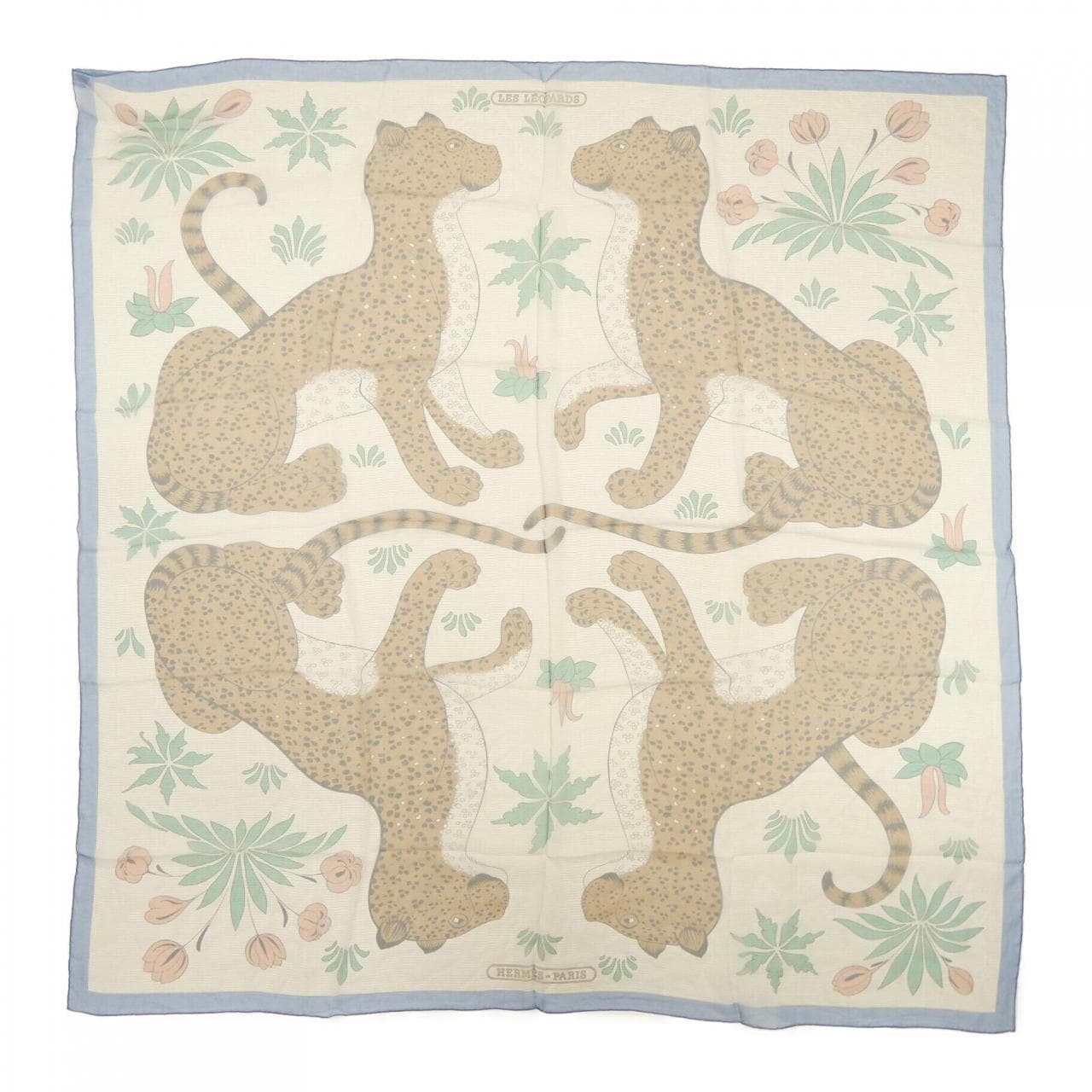 エルメス HERMES LES LEOPARDS H342953S　カレジェアン140 ショール