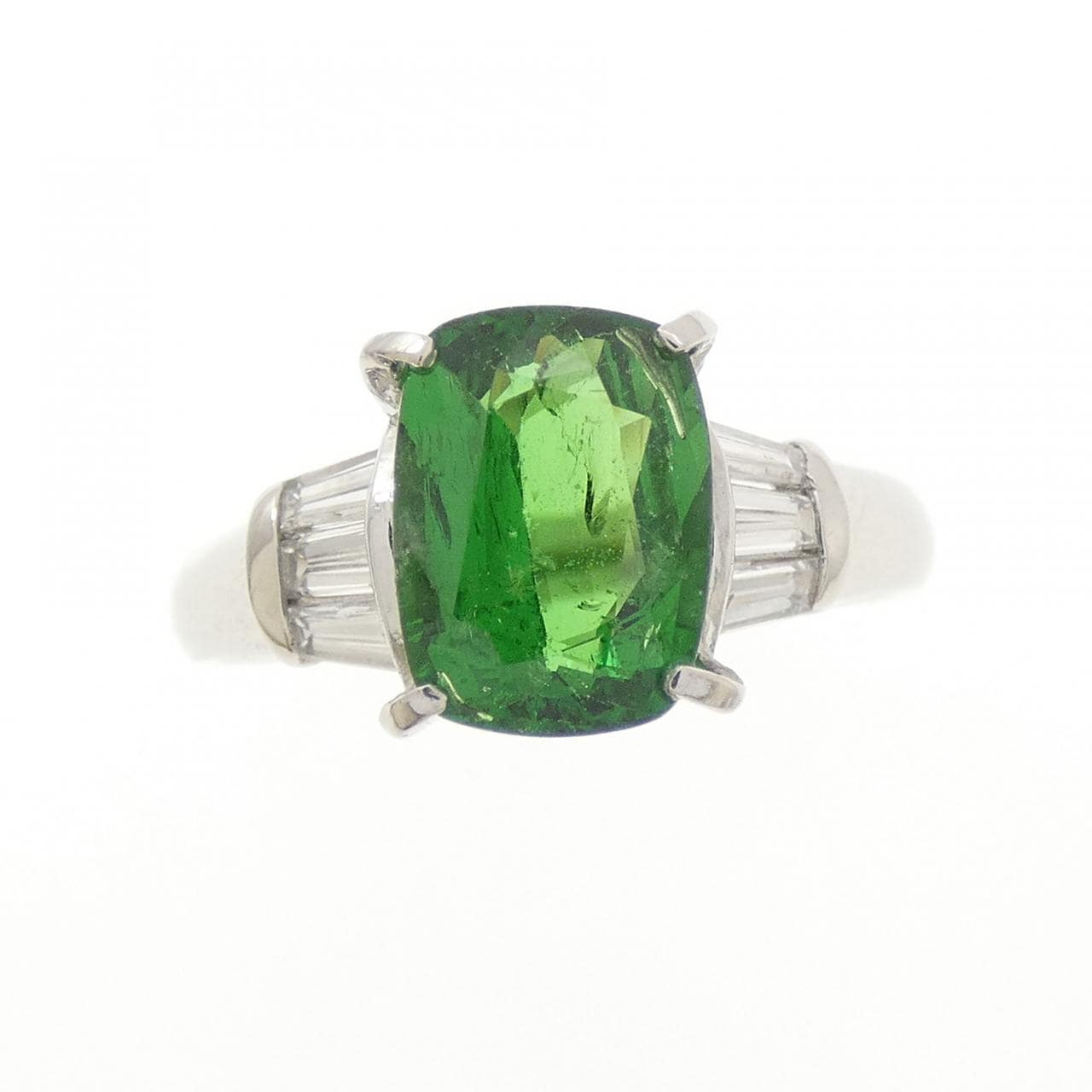 PT900 グリーンガーネット リング 2.021CT