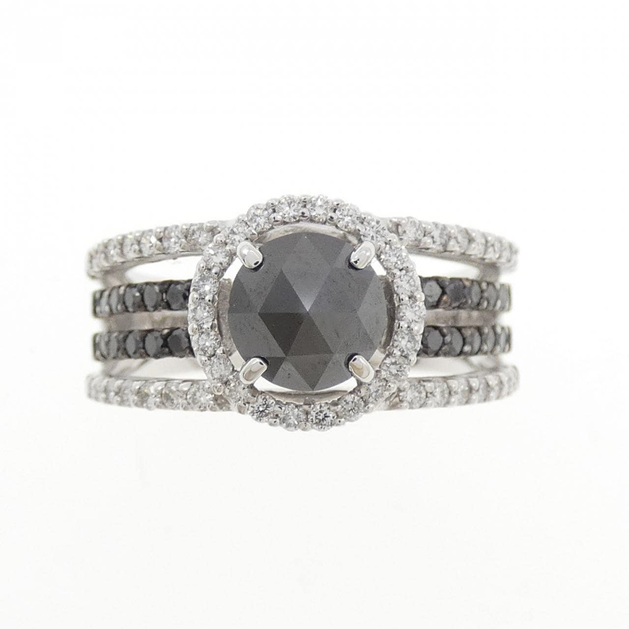 K14WG ダイヤモンド リング 1.08CT