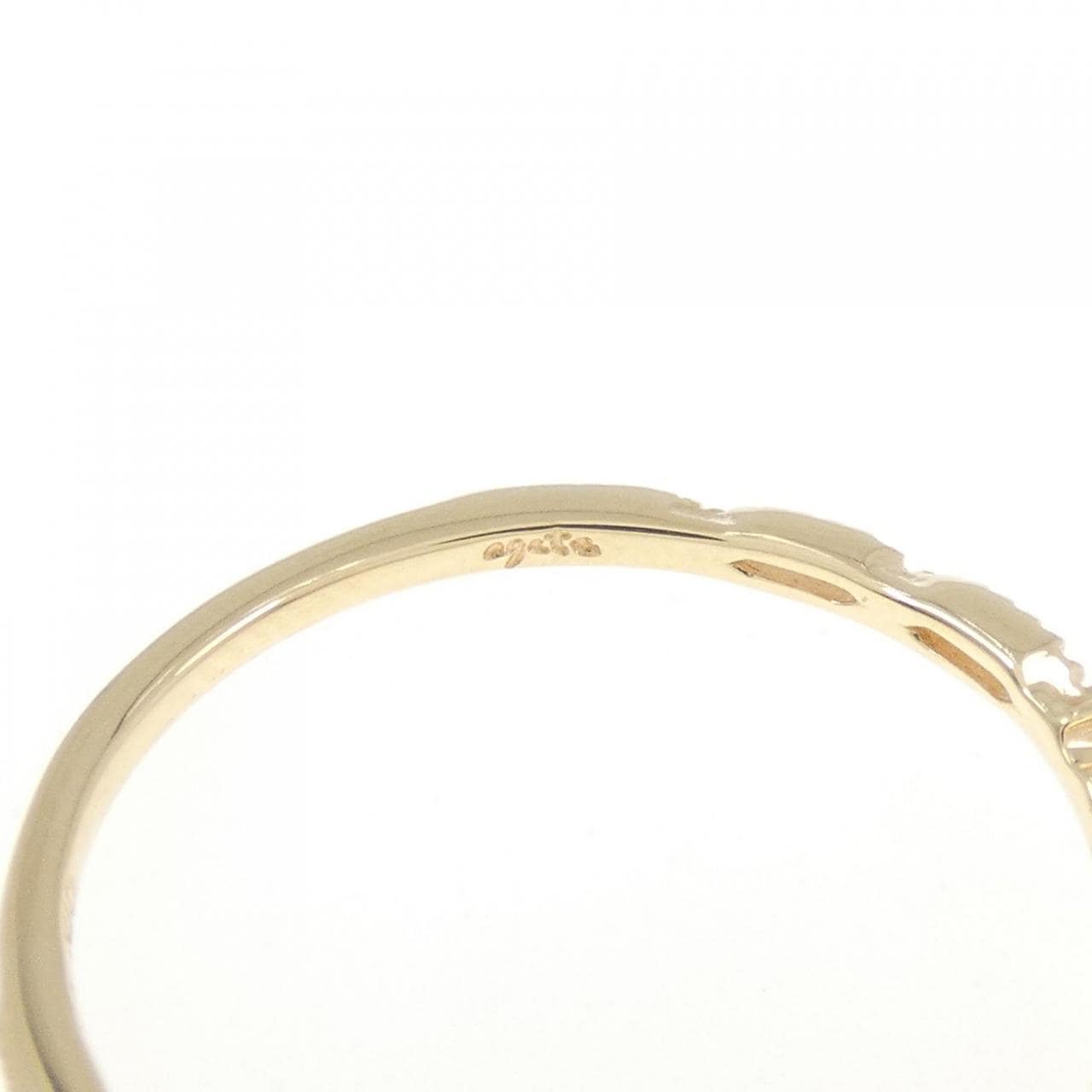 アガット ダイヤモンド リング 0.06CT