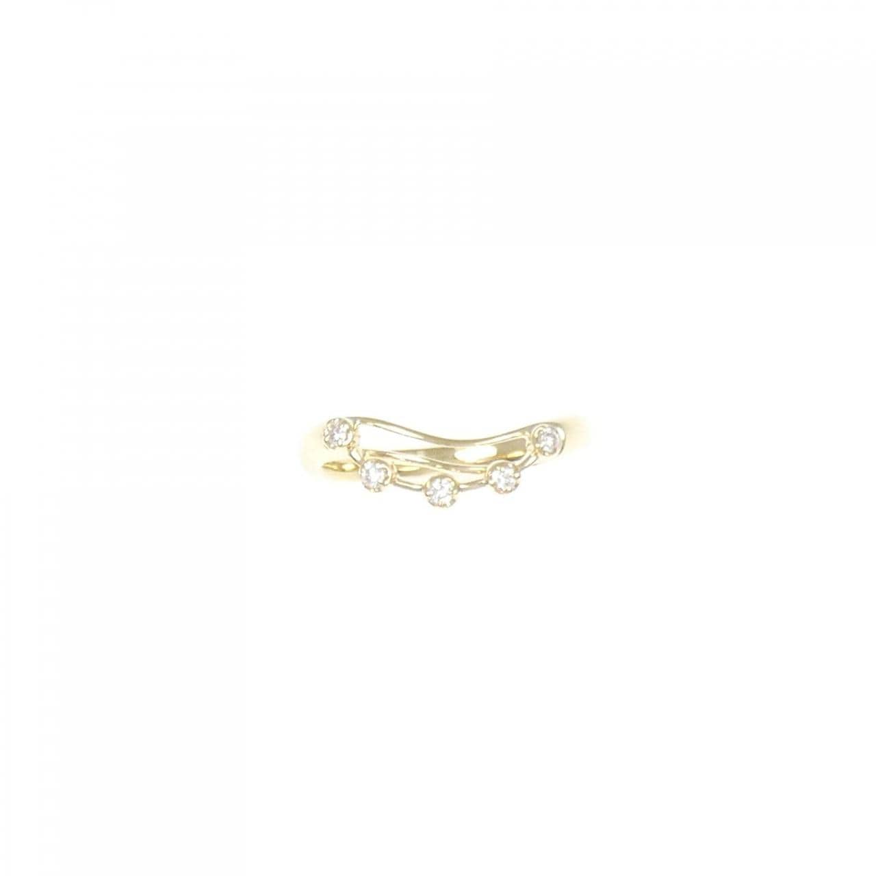 K18YG ダイヤモンド リング 0.08CT