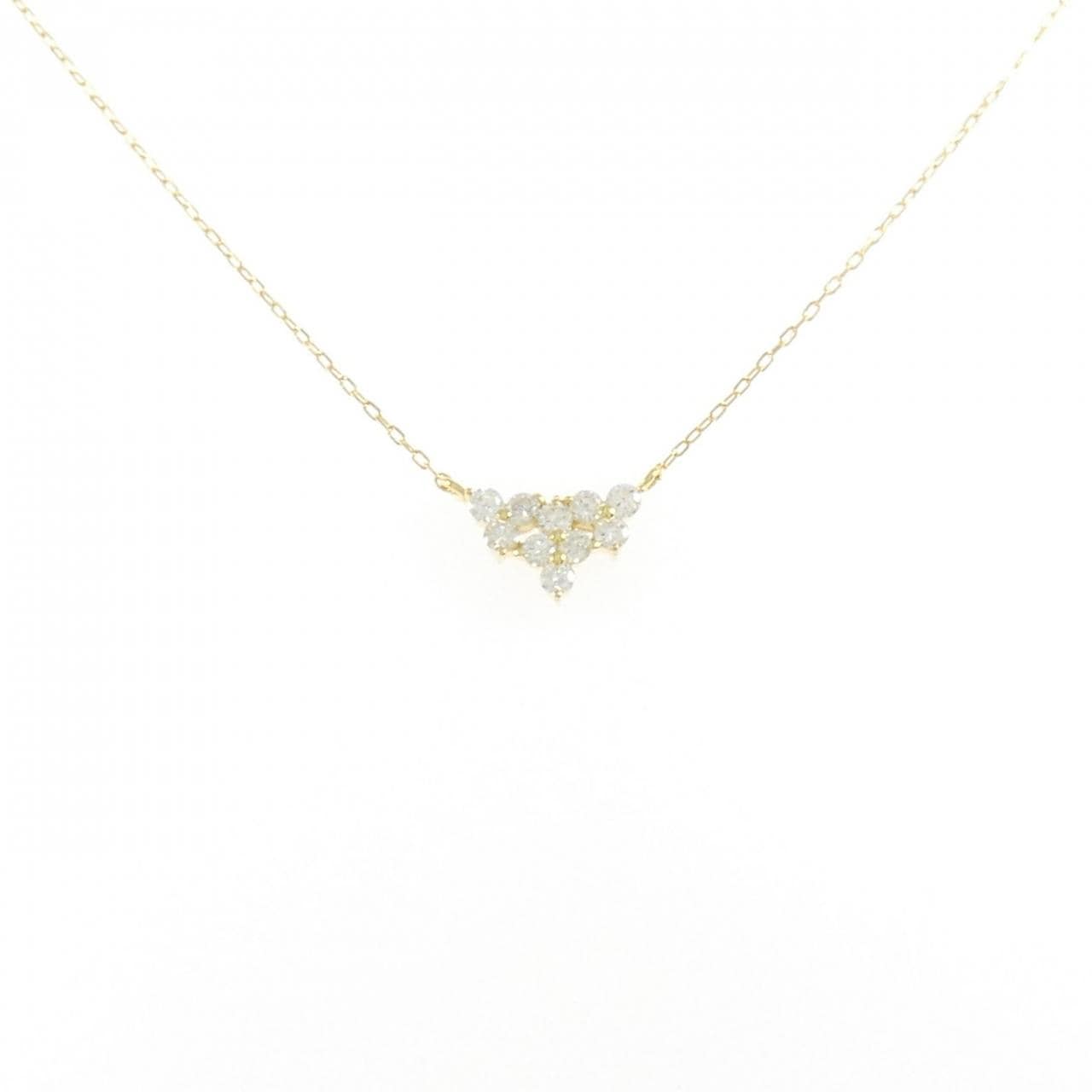 K18YG ダイヤモンド ネックレス 0.30CT