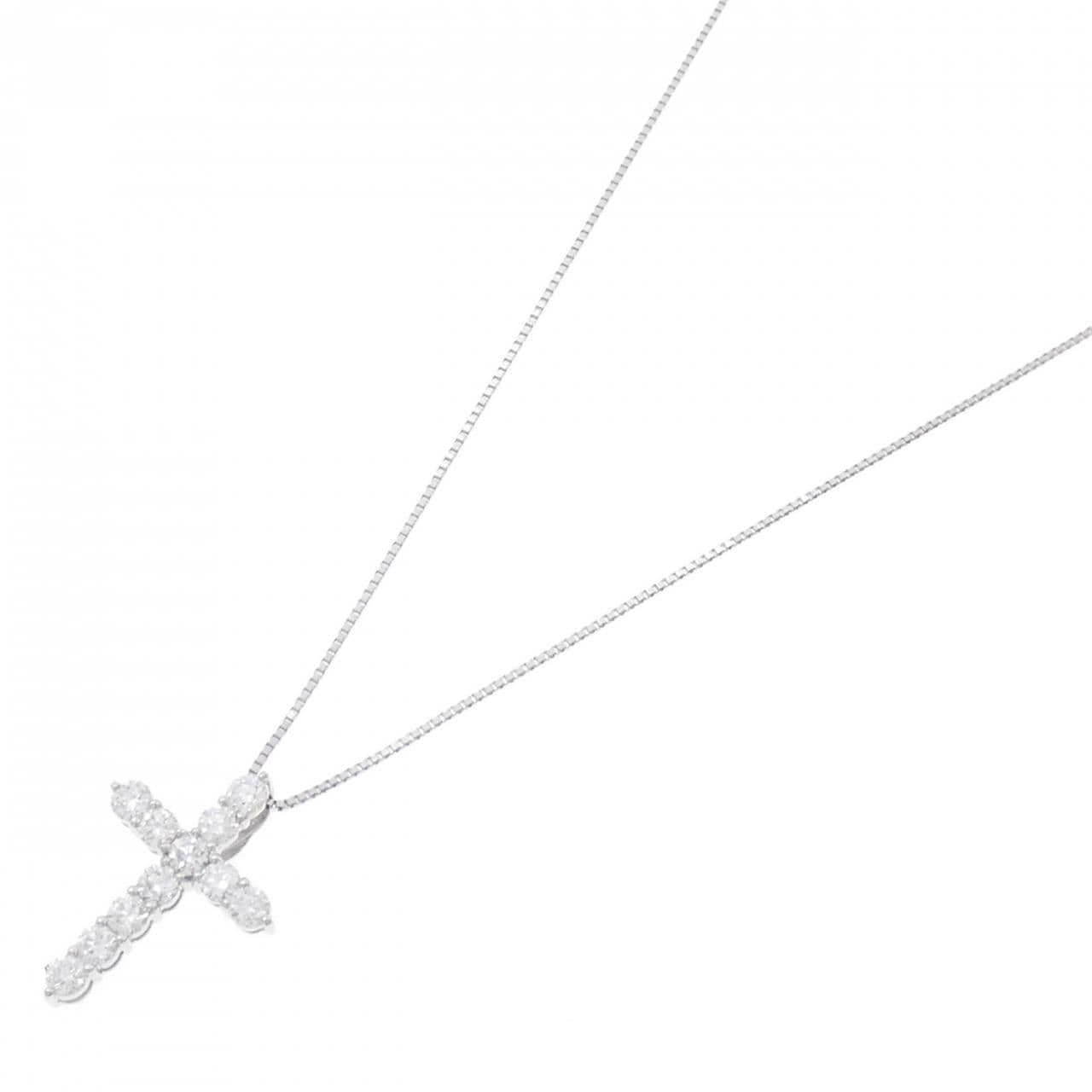 PT Cross Diamond Necklace 0.71CT