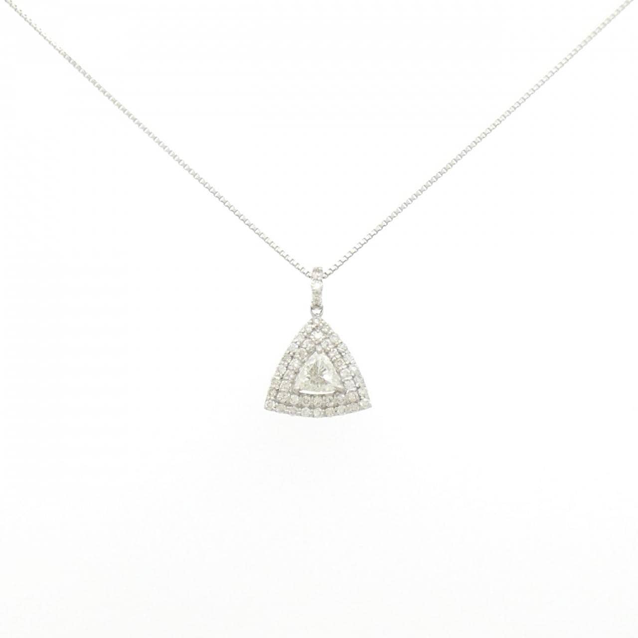 【新品】PT900/PT850 ダイヤモンド ネックレス 0.35CT