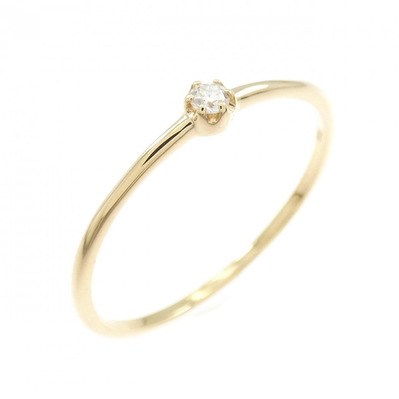 【リメイク】K18YG ダイヤモンド リング 0.03CT
