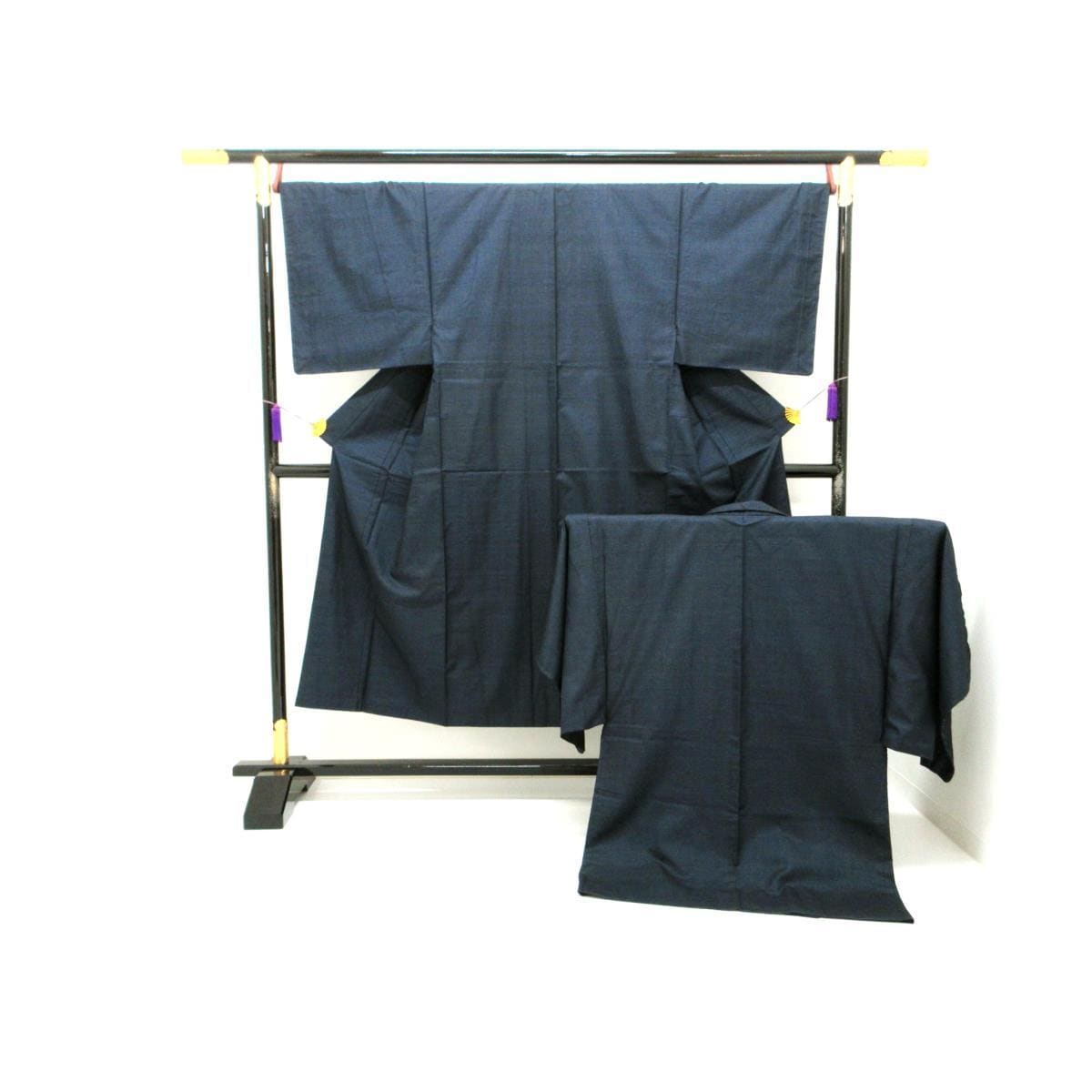 【未使用品】男物　１００山　きもの羽織２点セット【大島紬】