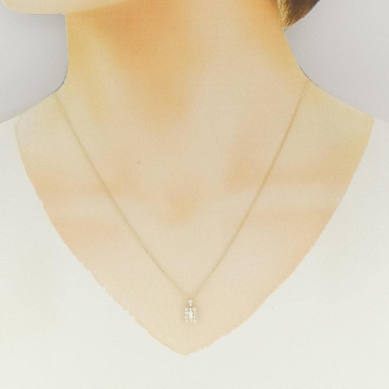 【新品】K18YG ダイヤモンド ネックレス 0.30CT