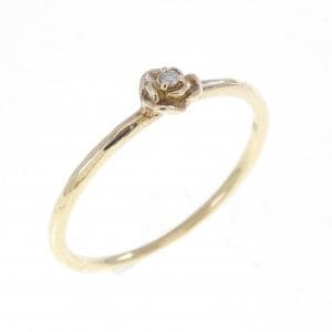 K10YG ローズ ダイヤモンド リング