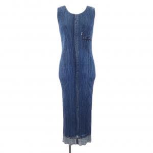 【ヴィンテージ】プリーツプリーズ PLEATS PLEASE 2001 デニム転写プリント PP12-JH251 ワンピース