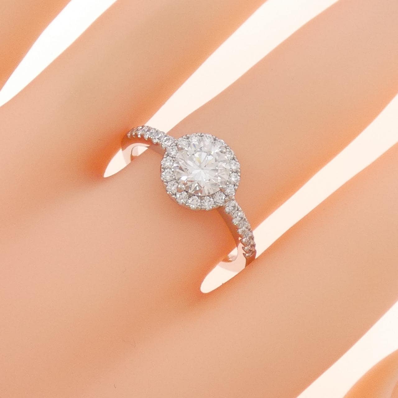 PT950 ダイヤモンド リング 1.032CT G SI2 3EXT H&C