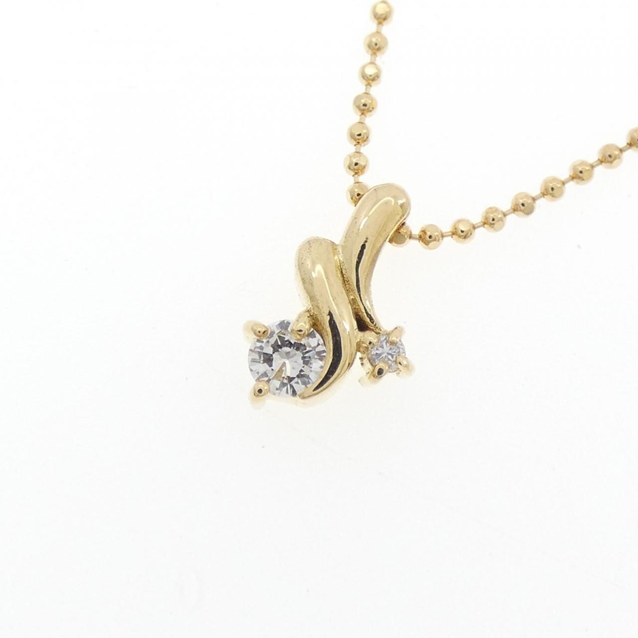 K18YG ダイヤモンド ネックレス 0.10CT