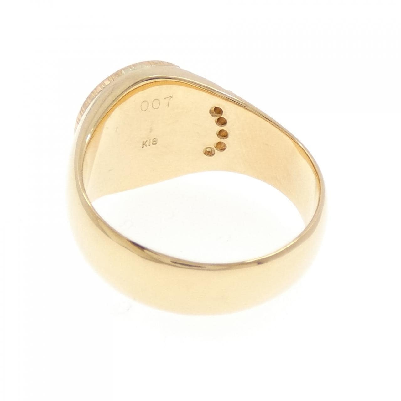 K18YG ダイヤモンド リング 0.07CT