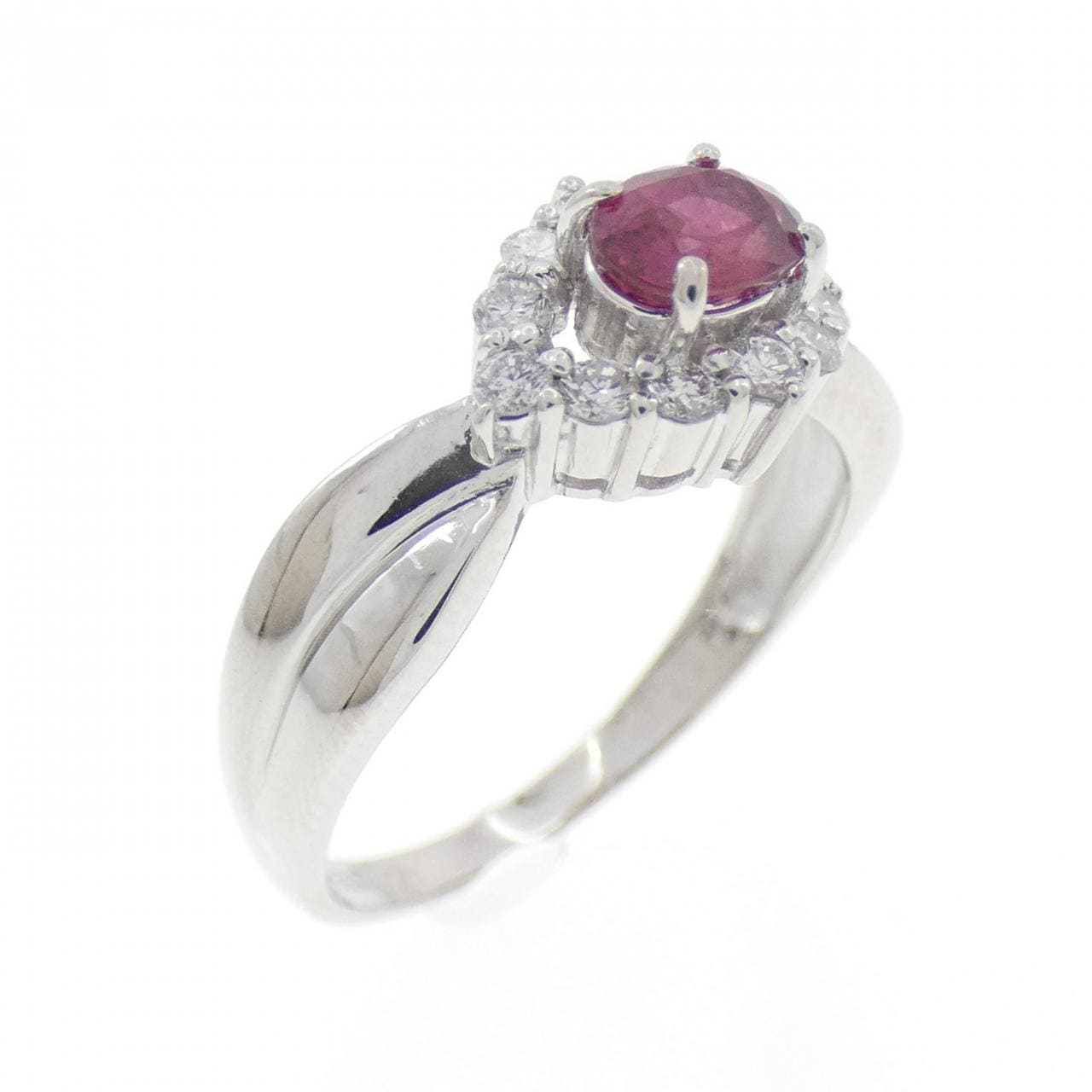 PT900 ルビー リング 0.50CT