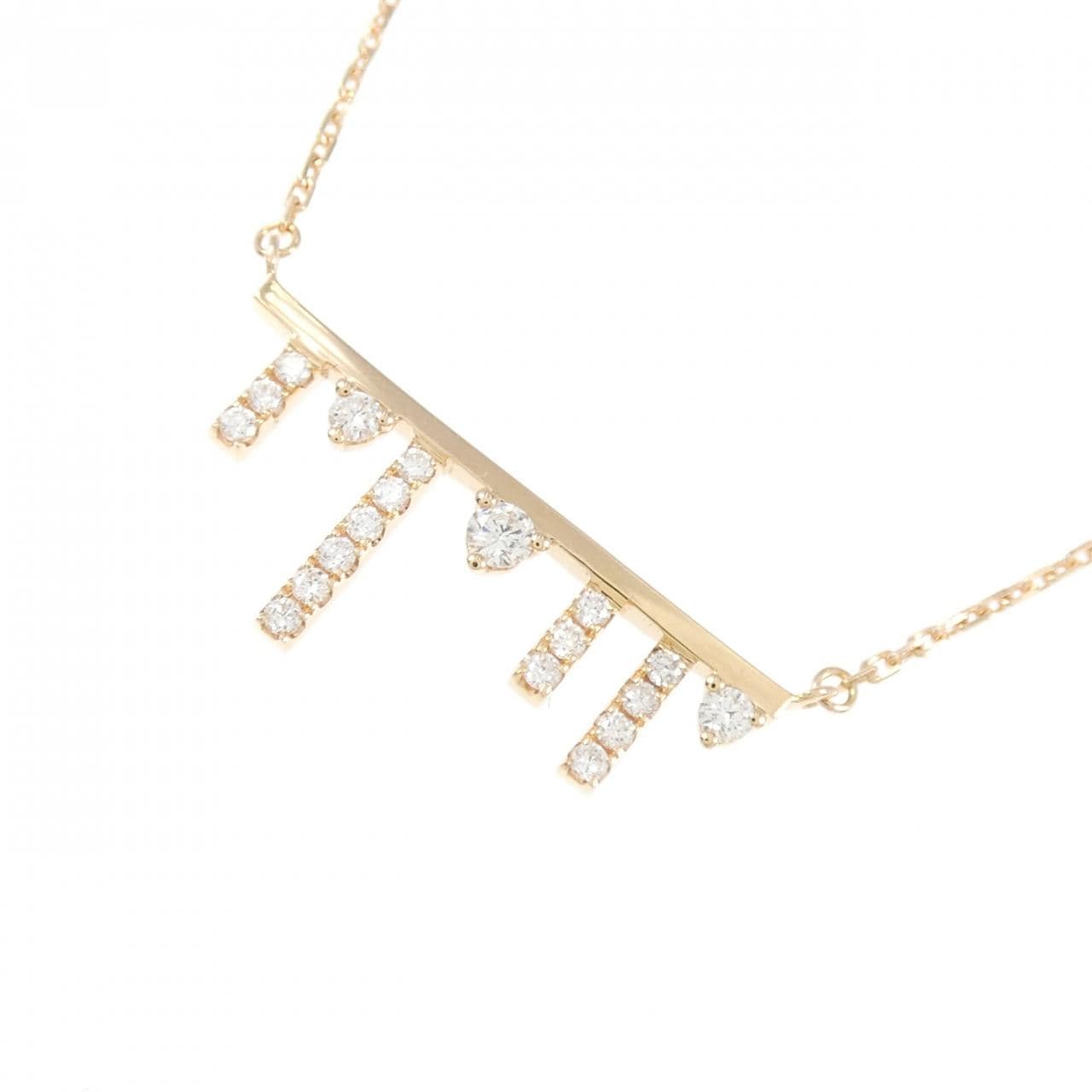 750PG ダイヤモンド ネックレス 0.17CT