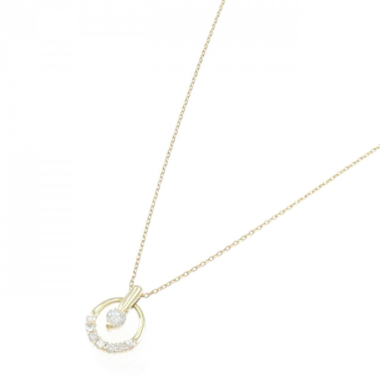 K18YG ダイヤモンド ネックレス 0.40CT