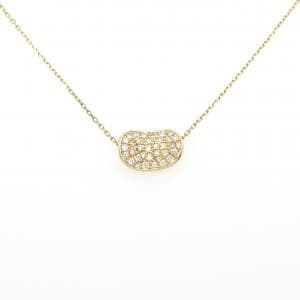 K18PG パヴェ ダイヤモンド ネックレス 0.63CT