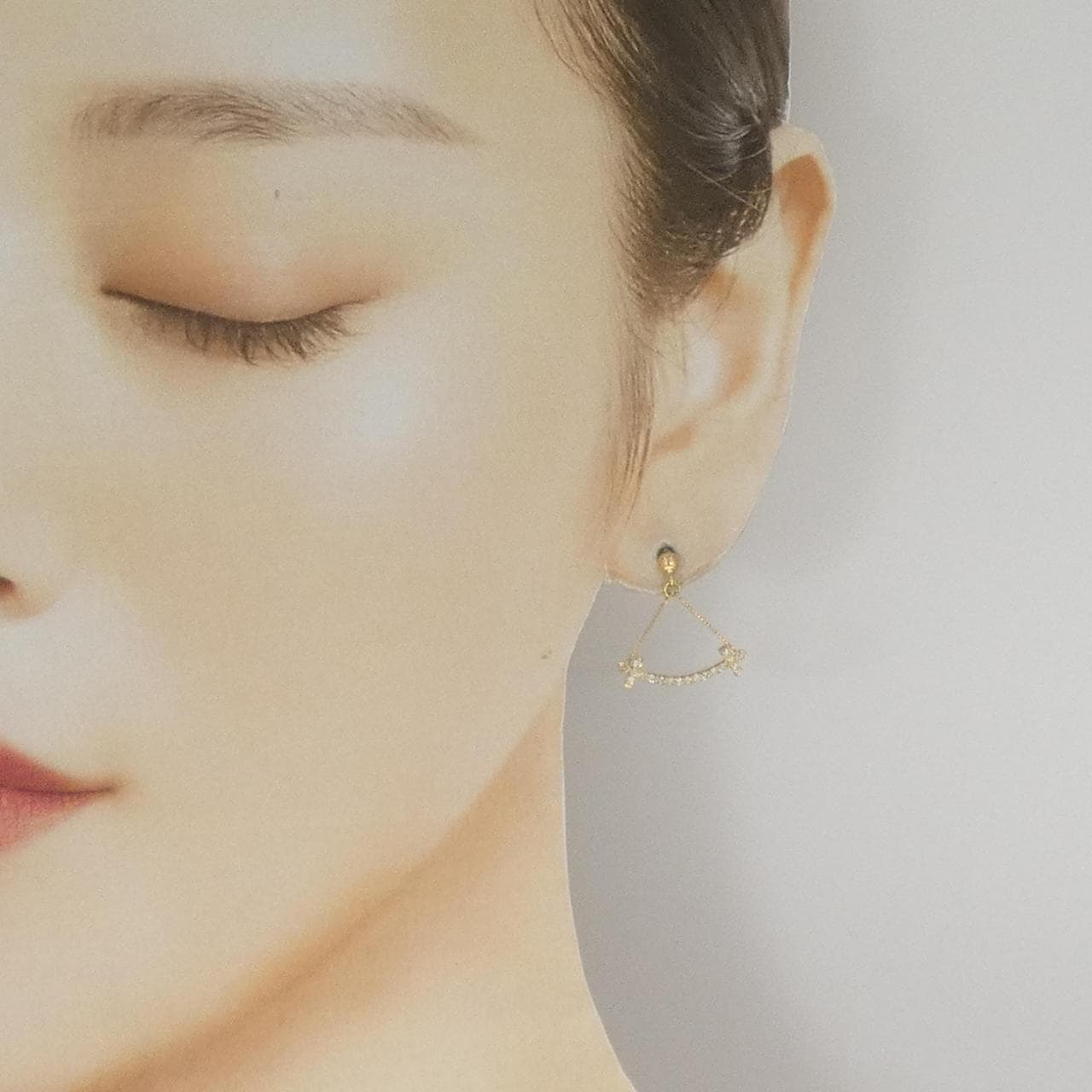 K18YG ダイヤモンド ピアス