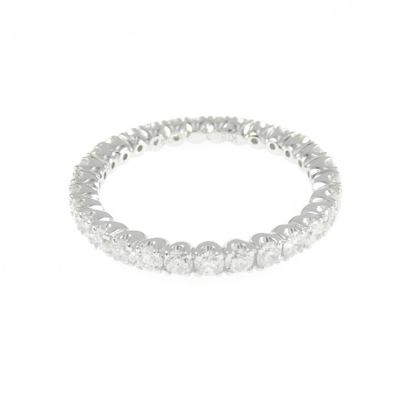 K18WG フルエタニティ ダイヤモンド リング 1.02CT