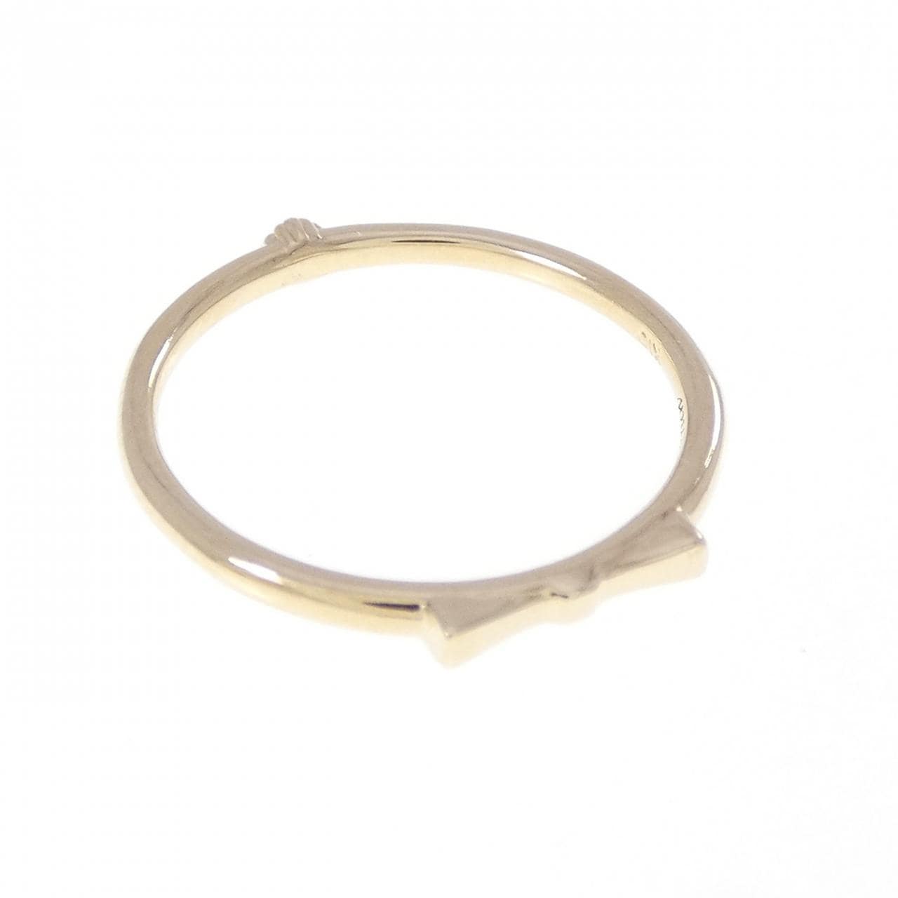 K10YG リボン ダイヤモンド リング 0.02CT