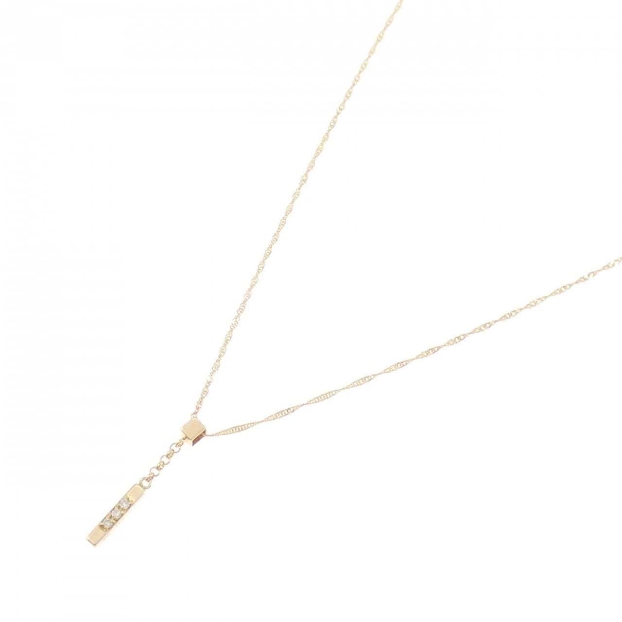 K18YG ダイヤモンド ネックレス 0.03CT