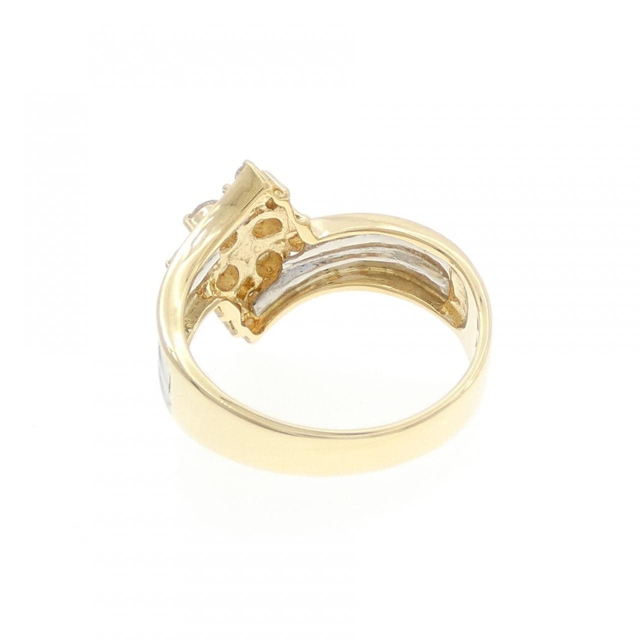 K18YG/PT900 ダイヤモンド リング 0.55CT