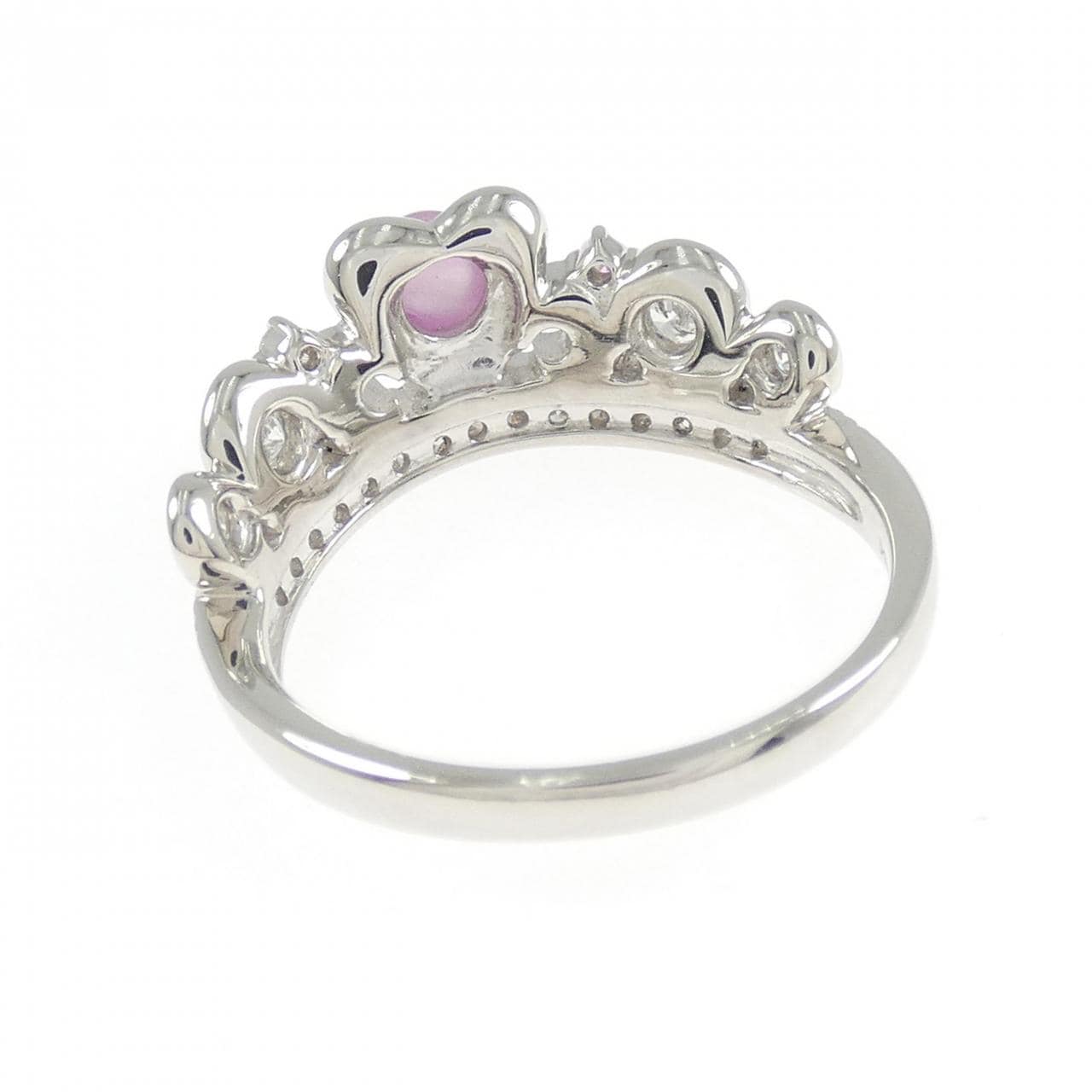 PT900 ティアラ スターサファイヤ リング 0.444CT